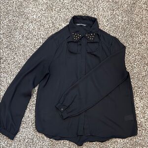 Foreign Exchange Black Blazer Lightweight Suit Jacket